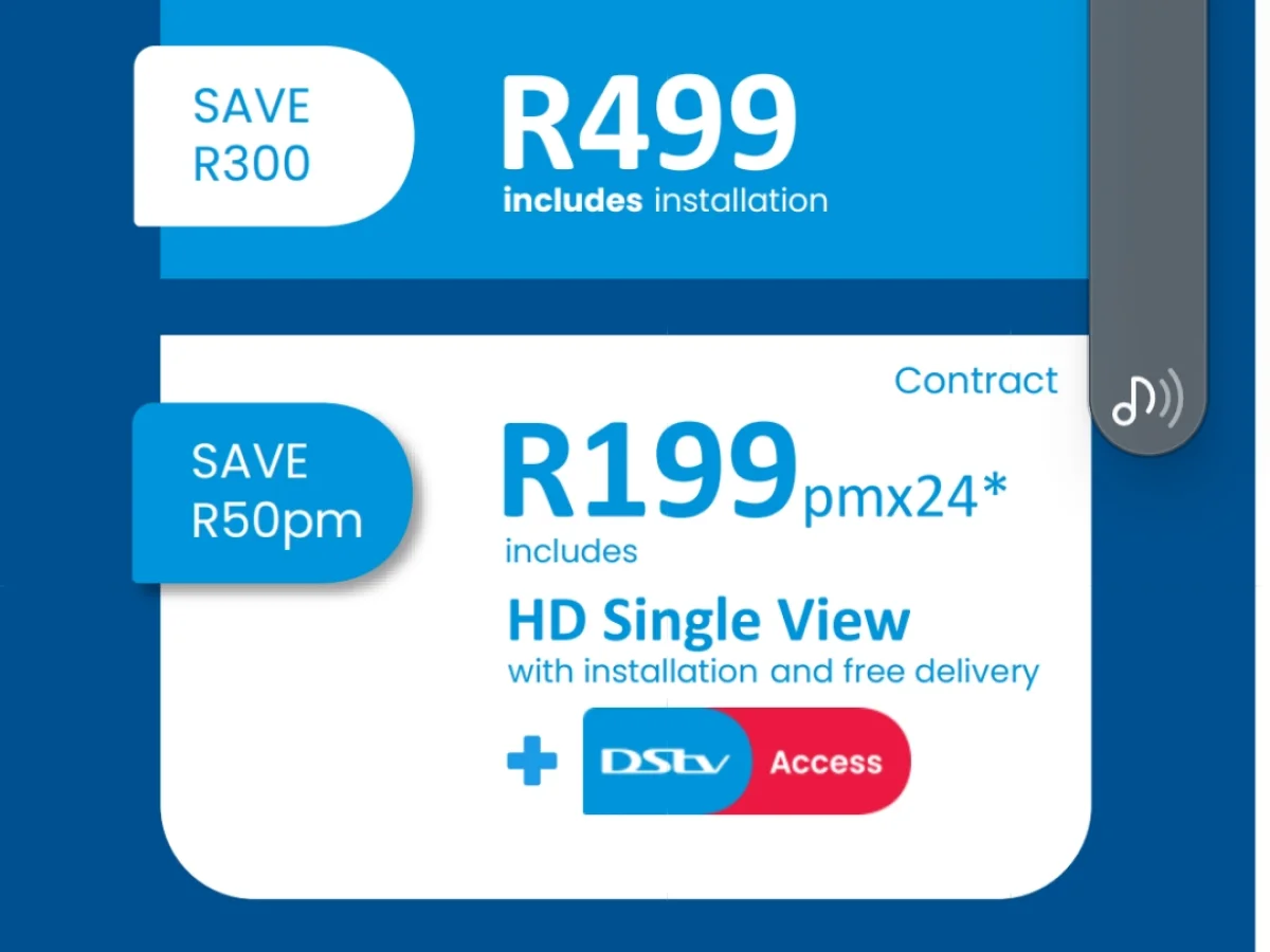 DStv satellite dish installation fully fitted